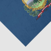 Papier Mousseline Drapeau de l'État du Vermont (Détail)