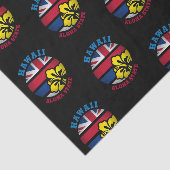 Papier Mousseline DRApeau DE L'ÉTAT HAWAI ALOHA (Détail)
