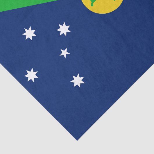 Papier Mousseline Drapeau de l'île Christmas (Détail)