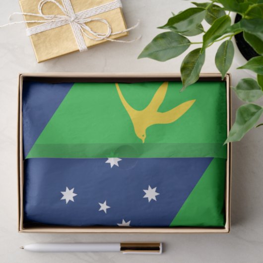 Papier Mousseline Drapeau de l'île Christmas (Cadeau)