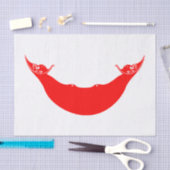 Papier Mousseline Drapeau de l'île de Pâques (Artisanat)