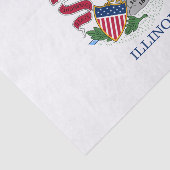 Papier Mousseline Drapeau de l'Illinois (Détail)
