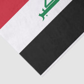 Papier Mousseline Drapeau de l'Irak (Détail)