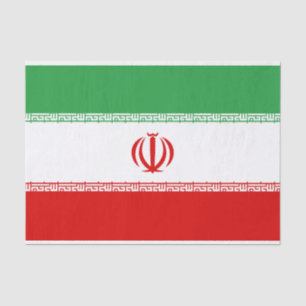 Papier Mousseline Drapeau de l'Iran