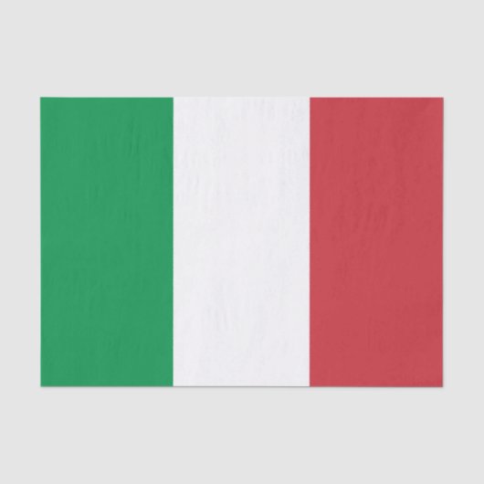 Papier Mousseline Drapeau de l'Italie (Recto)
