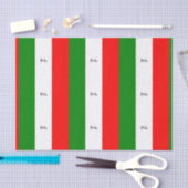Papier Mousseline Drapeau de l'Italie, étiqueté (Artisanat)