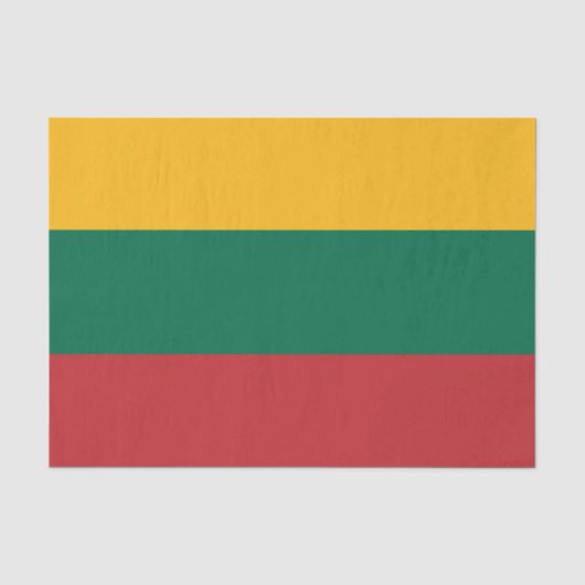 Papier Mousseline Drapeau de Lituanie (Recto)