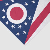 Papier Mousseline Drapeau de l'Ohio (Détail)
