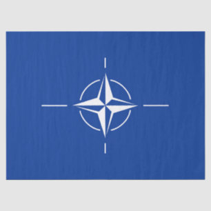 Papier Mousseline drapeau de l'otan Organisation du Traité de l'Atla