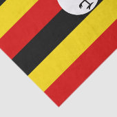 Papier Mousseline Drapeau de l'Ouganda (Détail)