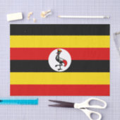 Papier Mousseline Drapeau de l'Ouganda (Artisanat)