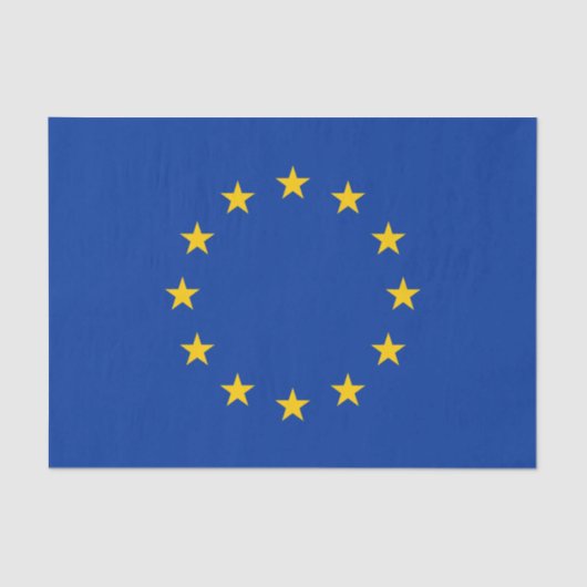Papier Mousseline Drapeau de l'Union européenne (Recto)