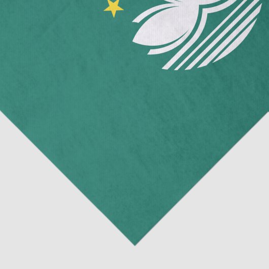 Papier Mousseline Drapeau de Macao (Détail)