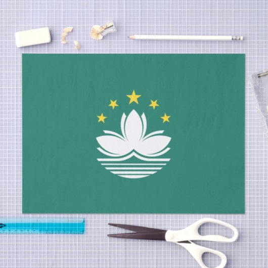 Papier Mousseline Drapeau de Macao (Artisanat)