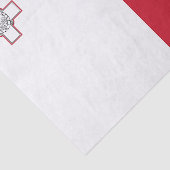 Papier Mousseline Drapeau de Malte (Détail)