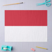 Papier Mousseline Drapeau de Monaco (Artisanat)