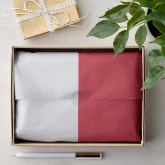 Papier Mousseline Drapeau de Monaco (Cadeau)