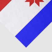 Papier Mousseline Drapeau de Mordovie (Détail)