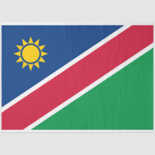Papier Mousseline Drapeau de Namibie (Afrique australe)