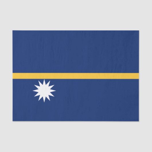 Papier Mousseline Drapeau de Nauru (Recto)