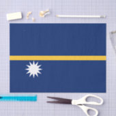 Papier Mousseline Drapeau de Nauru (Artisanat)