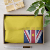 Papier Mousseline Drapeau de Niue (Cadeau)