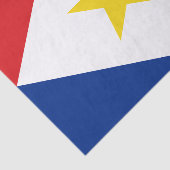 Papier Mousseline Drapeau de Saba (Détail)