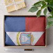 Papier Mousseline Drapeau de Saint-Martin (Cadeau)