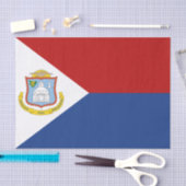 Papier Mousseline Drapeau de Saint-Martin (Artisanat)