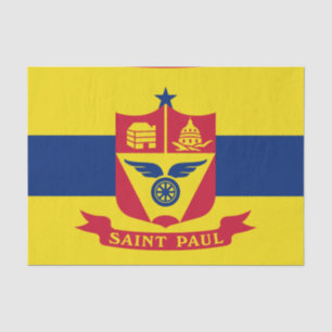 Papier Mousseline Drapeau de Saint Paul (Minnesota)