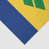 Papier Mousseline Drapeau de Saint-Vincent (Détail)