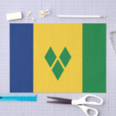Papier Mousseline Drapeau de Saint-Vincent (Artisanat)