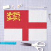Papier Mousseline Drapeau de Sercq (Artisanat)