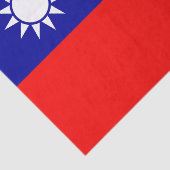 Papier Mousseline Drapeau de Taïwan (Détail)
