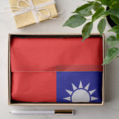 Papier Mousseline Drapeau de Taïwan (Cadeau)