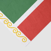 Papier Mousseline Drapeau de Tchétchénie (Détail)