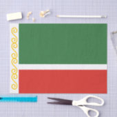 Papier Mousseline Drapeau de Tchétchénie (Artisanat)
