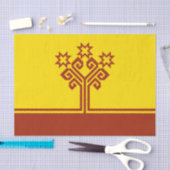 Papier Mousseline Drapeau de Tchouvachie (Artisanat)