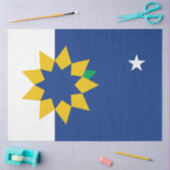 Papier Mousseline Drapeau de Topeka (Kansas) (Artisanat)