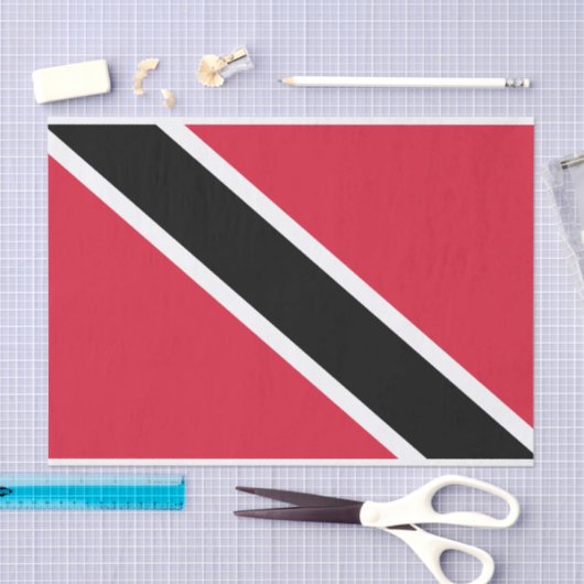 Papier Mousseline Drapeau de Trinité-et-Tobago (Artisanat)