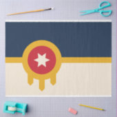 Papier Mousseline Drapeau de Tulsa (Oklahoma) (Artisanat)