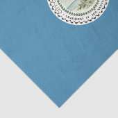 Papier Mousseline Drapeau de Virginia Beach (Virginie, USA) (Détail)