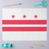 Papier Mousseline Drapeau de Washington D.C. (District de Columbia)  (Artisanat)