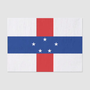 Papier Mousseline Drapeau des Antilles néerlandaises