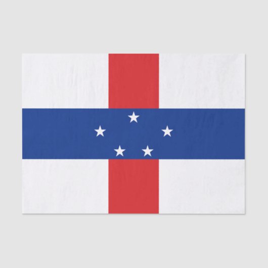 Papier Mousseline Drapeau des Antilles Pays-Bas (Recto)