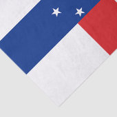 Papier Mousseline Drapeau des Antilles Pays-Bas (Détail)