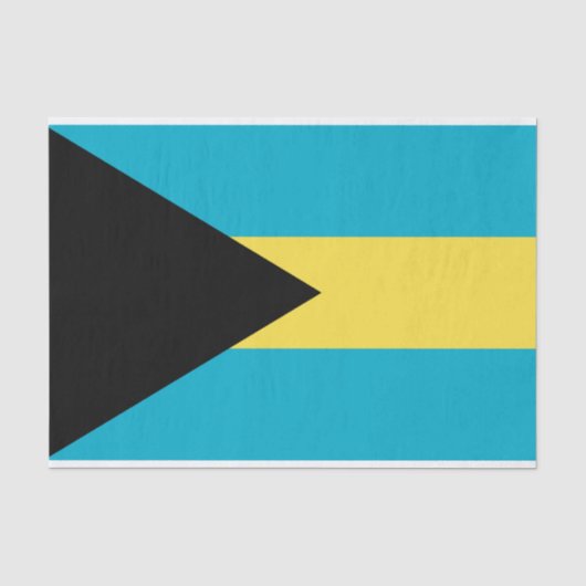 Papier Mousseline Drapeau des Bahamas (Recto)