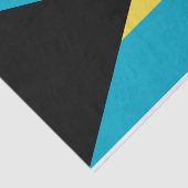 Papier Mousseline Drapeau des Bahamas (Détail)