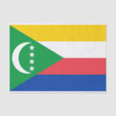Papier Mousseline Drapeau des Comores (Recto)