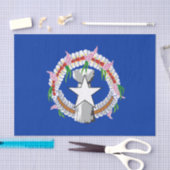 Papier Mousseline Drapeau des îles Mariannes du Nord (Artisanat)